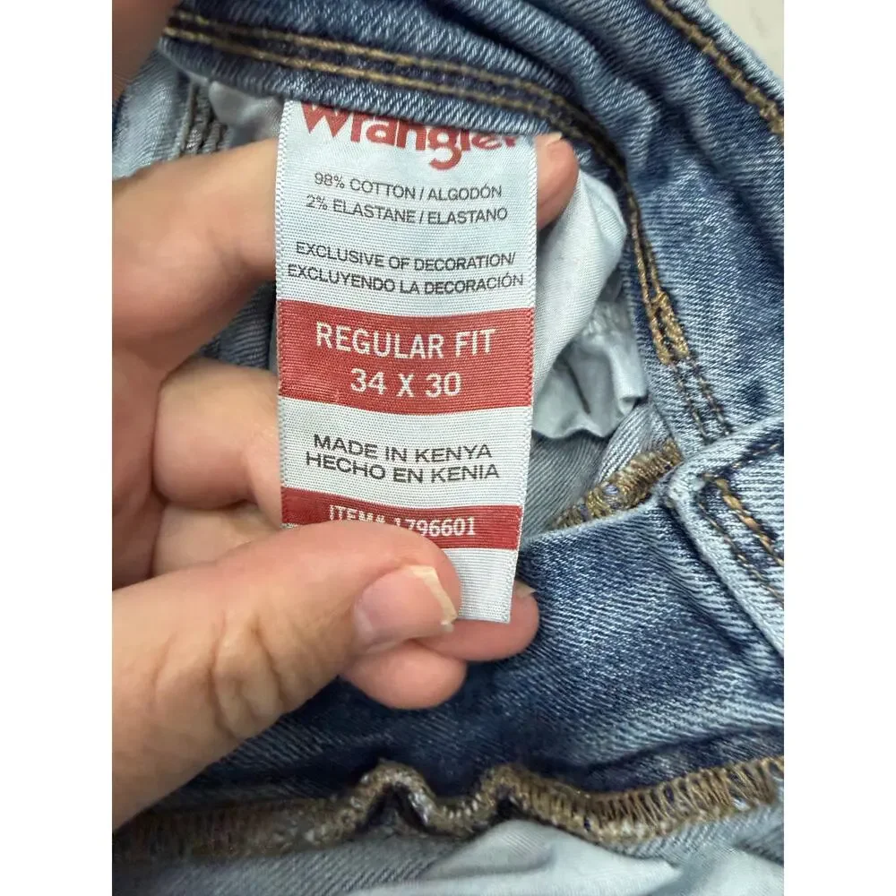 Wrangler Men’s Regular Fit Jeans Size 34X30 # K107